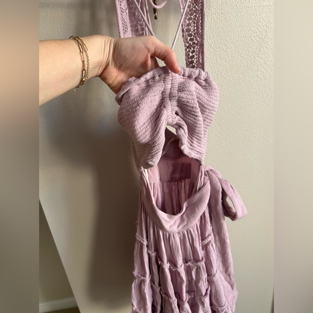 FREE PEOPLE Hot Dang Mini Dress Lilac Lavender Purple - Size XS - Picture 8 of 10